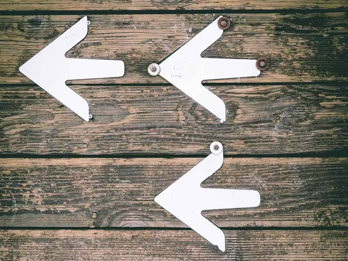 Go back arrows