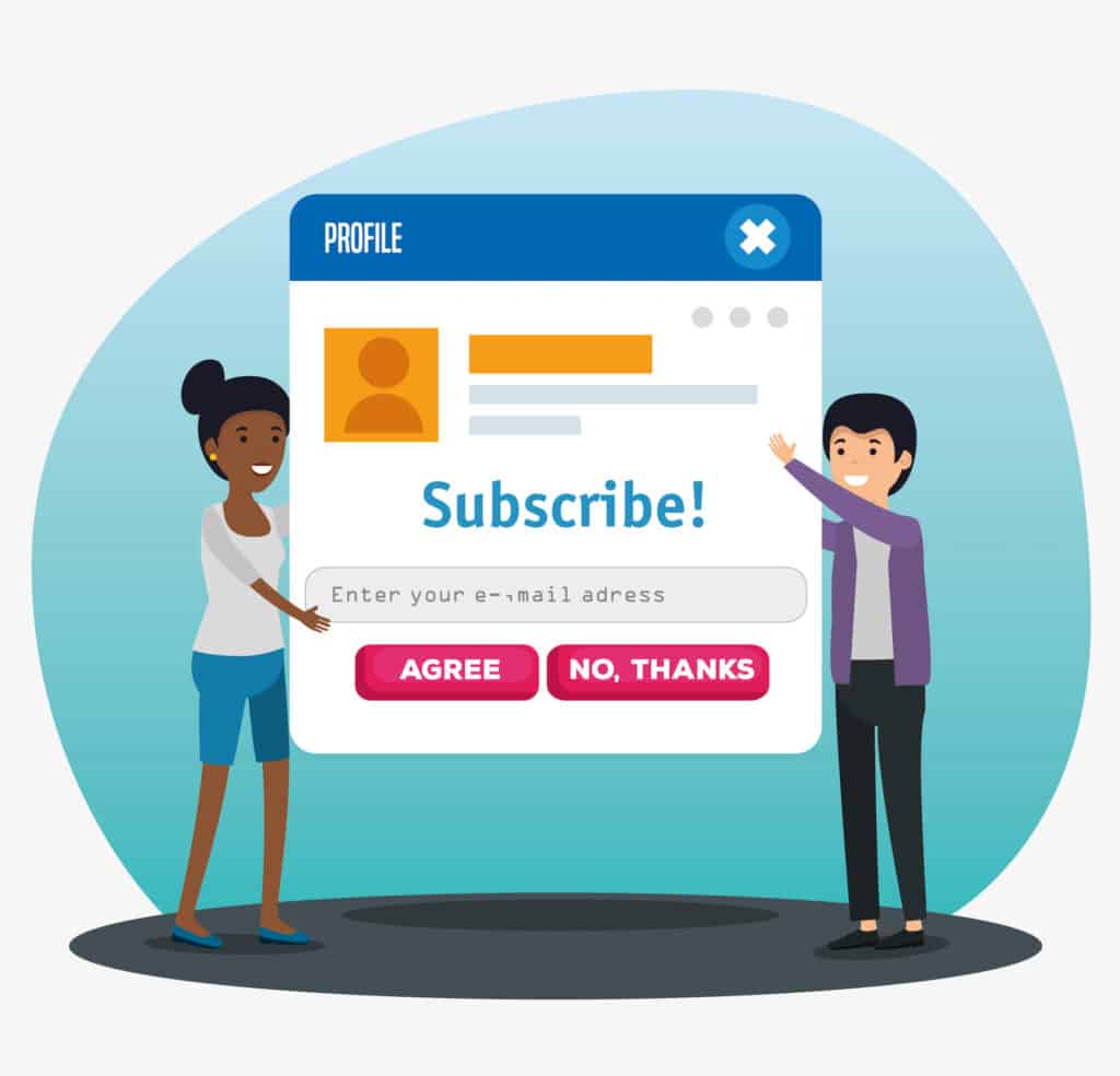 girl and boy with chat profile message vector illustration