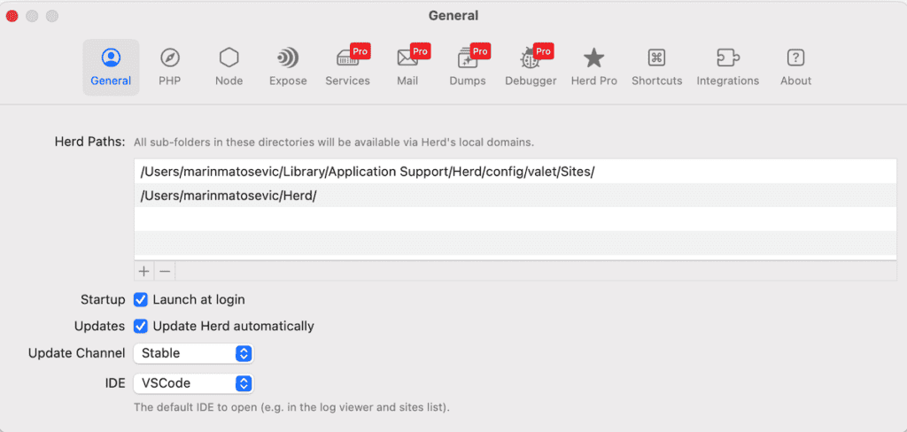 Laravel Herd - local wordpress development