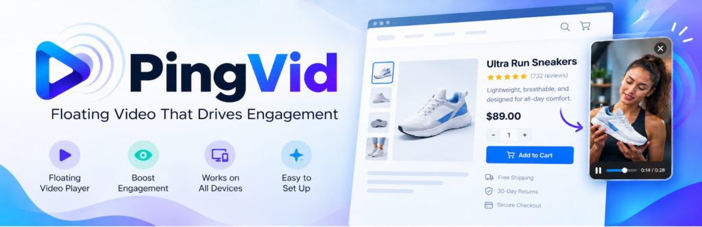 PingVid - Floating Video Widget for WordPress
