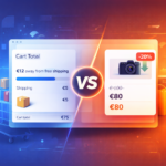 Free shipping threshold vs discount comparison showing how free shipping increases average order value in WooCommerce